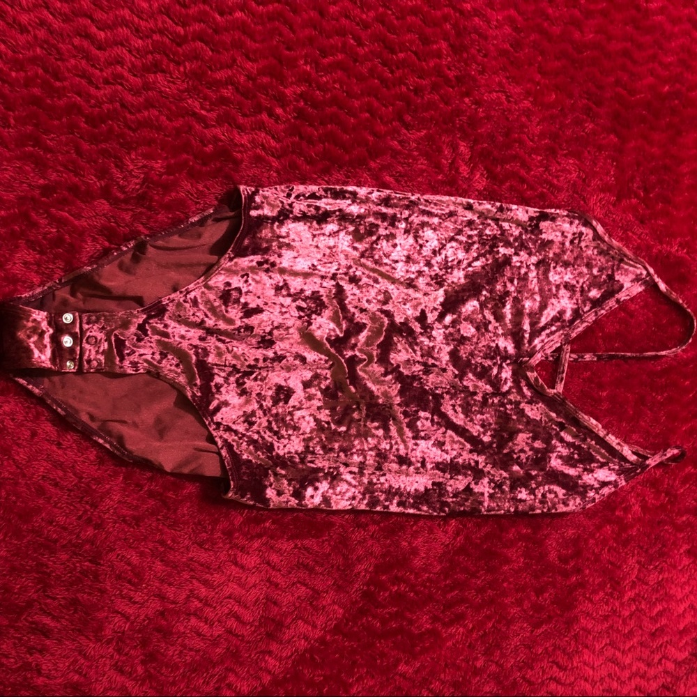 Velvet bodysuit